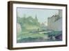 At the Mugnone River-Odoardo Borrani-Framed Giclee Print