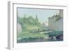 At the Mugnone River-Odoardo Borrani-Framed Giclee Print