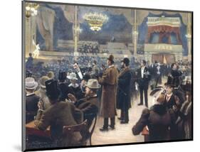 At the Music Hall in the Cirkus Bygningen, Jernbaneegade-Paul Fischer-Mounted Giclee Print