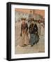 At the Nevsky Prospekt in Petrograd, 1914-1917-Mikhail Abramovich Balunin-Framed Giclee Print