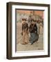 At the Nevsky Prospekt in Petrograd, 1914-1917-Mikhail Abramovich Balunin-Framed Giclee Print