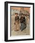 At the Nevsky Prospekt in Petrograd, 1914-1917-Mikhail Abramovich Balunin-Framed Giclee Print