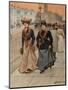 At the Nevsky Prospekt in Petrograd, 1914-1917-Mikhail Abramovich Balunin-Mounted Giclee Print