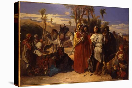 At the Oasis-Jean Francois Portaels-Stretched Canvas