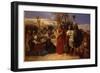 At the Oasis-Jean Francois Portaels-Framed Giclee Print