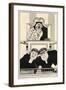 At the Old Bailey: Lord Darling, Sir Herbert Austin and Richard Muir-Powys Evans-Framed Art Print