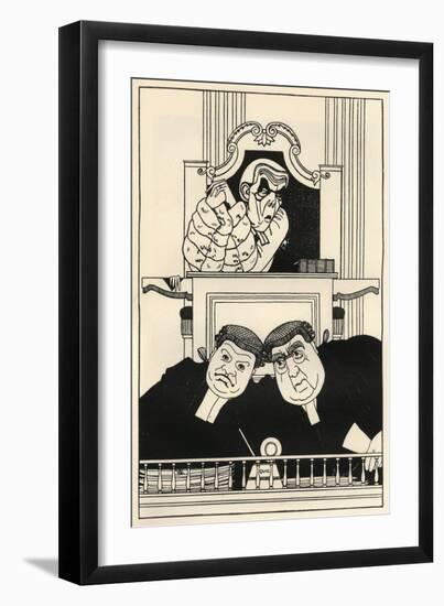 At the Old Bailey: Lord Darling, Sir Herbert Austin and Richard Muir-Powys Evans-Framed Art Print