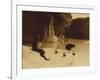 At the Old Well at Acoma-Edward S. Curtis-Framed Giclee Print