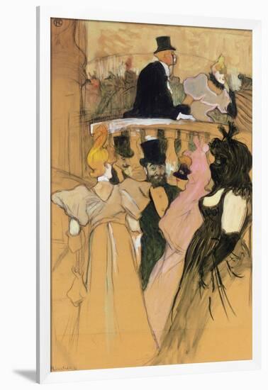 At the Opera Ball (Au bal de l'opera). 1893-Henri de Toulouse-Lautrec-Framed Giclee Print