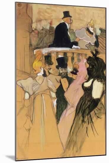 At the Opera Ball (Au bal de l'opera). 1893-Henri de Toulouse-Lautrec-Mounted Giclee Print