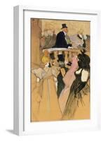 At the Opera Ball (Au bal de l'opera). 1893-Henri de Toulouse-Lautrec-Framed Giclee Print