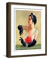 "At the Opera,"December 9, 1933-Tempest Inman-Framed Giclee Print