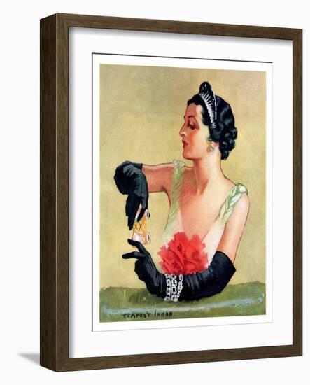 "At the Opera,"December 9, 1933-Tempest Inman-Framed Giclee Print