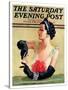 "At the Opera," Saturday Evening Post Cover, December 9, 1933-Tempest Inman-Stretched Canvas