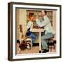 "At the Optometrist" or "Eye Doctor", May 19,1956-Norman Rockwell-Framed Giclee Print