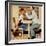 "At the Optometrist" or "Eye Doctor", May 19,1956-Norman Rockwell-Framed Giclee Print