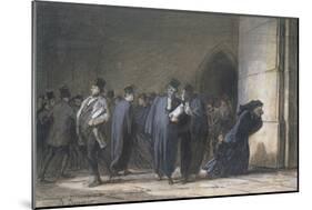 At the Palace of Justice, C.1862-65-Honore Daumier-Mounted Giclee Print