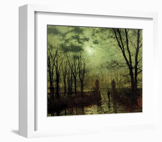 At the Park Gate-John Atkinson Grimshaw-Framed Premium Giclee Print