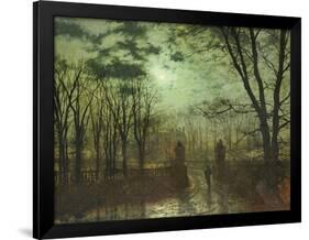 At the Park Gate-John Atkinson Grimshaw-Framed Giclee Print