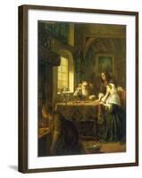 At the Pawn Broker's, 1852-Laurent Didier Detouche-Framed Giclee Print