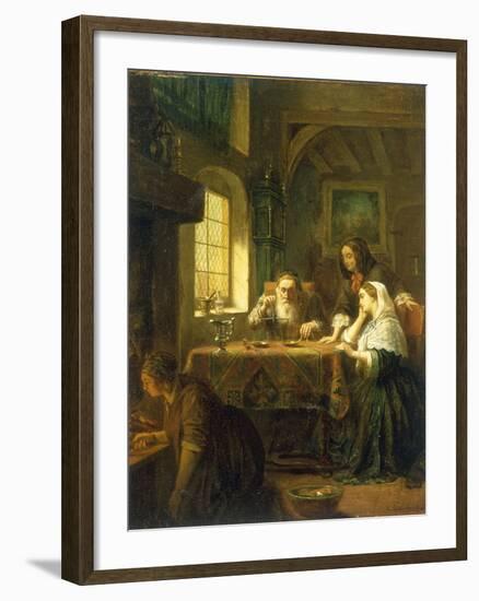 At the Pawn Broker's, 1852-Laurent Didier Detouche-Framed Giclee Print