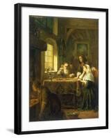 At the Pawn Broker's, 1852-Laurent Didier Detouche-Framed Giclee Print