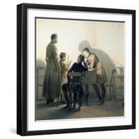 At the Piano, 1855-Vasily Timm-Framed Giclee Print