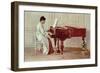 At the Piano, 1887-Theodore Robinson-Framed Giclee Print