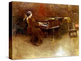At the Piano, 1894-John Alexander-Stretched Canvas
