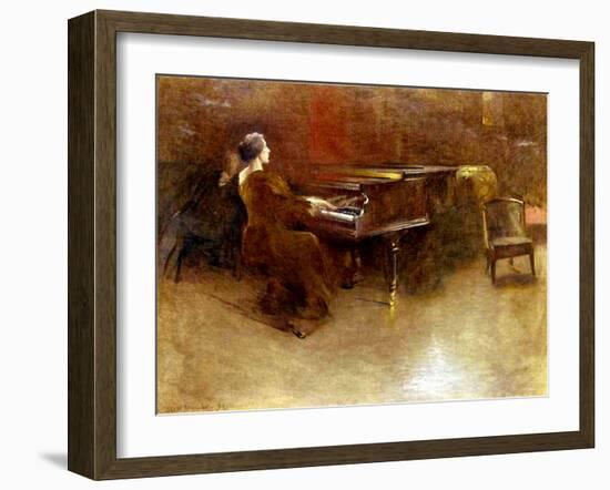 At the Piano, 1894-John Alexander-Framed Giclee Print