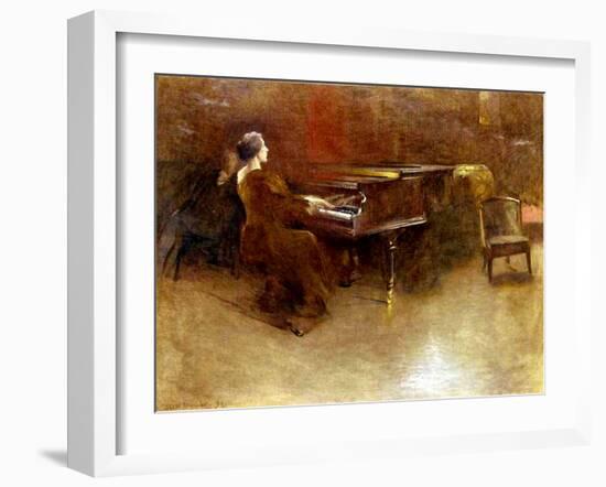 At the Piano, 1894-John Alexander-Framed Giclee Print