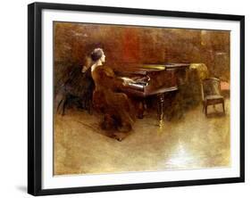 At the Piano, 1894-John Alexander-Framed Giclee Print