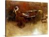 At the Piano, 1894-John Alexander-Stretched Canvas