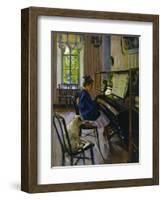 At the Piano, 1914-Sergey Vinogradov-Framed Giclee Print