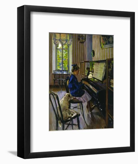 At the Piano, 1914-Sergey Vinogradov-Framed Giclee Print