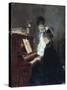 At the Piano-Luis Franco y Salinas-Stretched Canvas