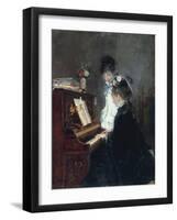 At the Piano-Luis Franco y Salinas-Framed Giclee Print