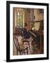 At the Piano-Sergei Arsenyevich Vinogradov-Framed Giclee Print