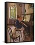 At the Piano-Sergei Arsenyevich Vinogradov-Framed Stretched Canvas