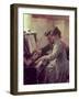 At the Piano-Albert Edelfelt-Framed Giclee Print