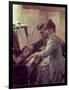 At the Piano-Albert Edelfelt-Framed Giclee Print