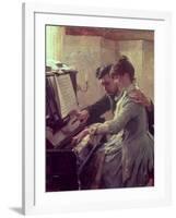 At the Piano-Albert Edelfelt-Framed Giclee Print