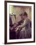 At the Piano-Albert Edelfelt-Framed Giclee Print