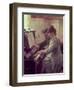 At the Piano-Albert Edelfelt-Framed Premium Giclee Print