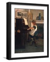 At the Piano-Henry Stacey Marks-Framed Giclee Print