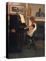 At the Piano-Henry Stacey Marks-Stretched Canvas