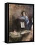 At the Piano-Daniele Ranzoni-Framed Stretched Canvas