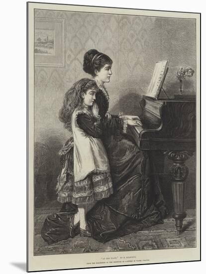 At the Piano-George Goodwin Kilburne-Mounted Giclee Print