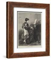 At the Piano-George Goodwin Kilburne-Framed Giclee Print