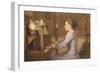 At the Piano-H.e. Jones-Framed Giclee Print